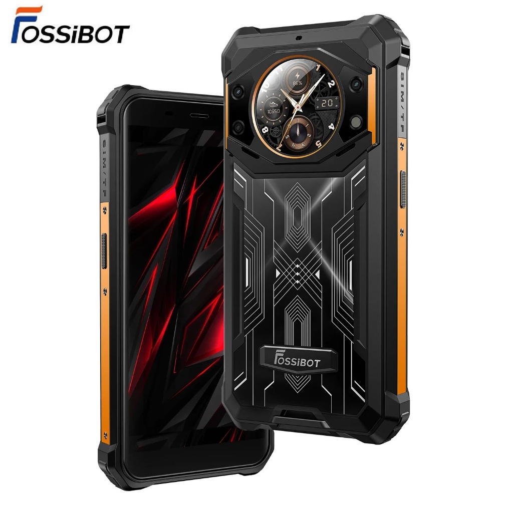 Fossibot F101 Pro สมาร์ทโฟนที่ทนทาน 5.45 นิ้ว HD Android 13 โทรศัพท์มือถือ Octa Core 8GB + 128GB 106