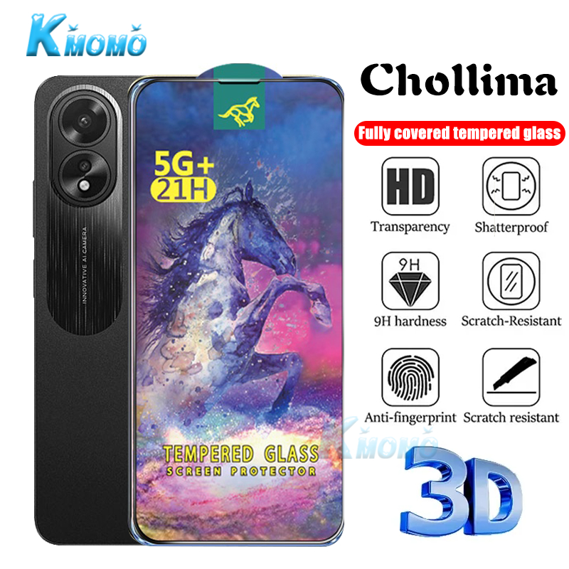 ฟิล์มกระจกนิรภัยกันรอยหน้าจอ แบบเต็มจอ สําหรับ OPPO A3 Pro A3x A60 A79 A18 A38 A1 A98 A78 A58 A57 A77 A77s A96 A74 A95 A94 A93 A92 A91 A76 A74 A73 A72 A55 A53 A54 A52 A36 4G 5G