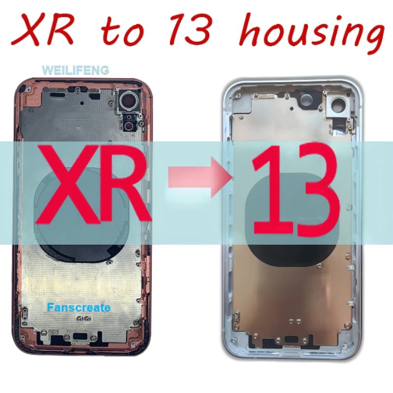 เคสด้านหลัง DIY สําหรับ XR Like 13 XR เป็น 13 XR 13 XR