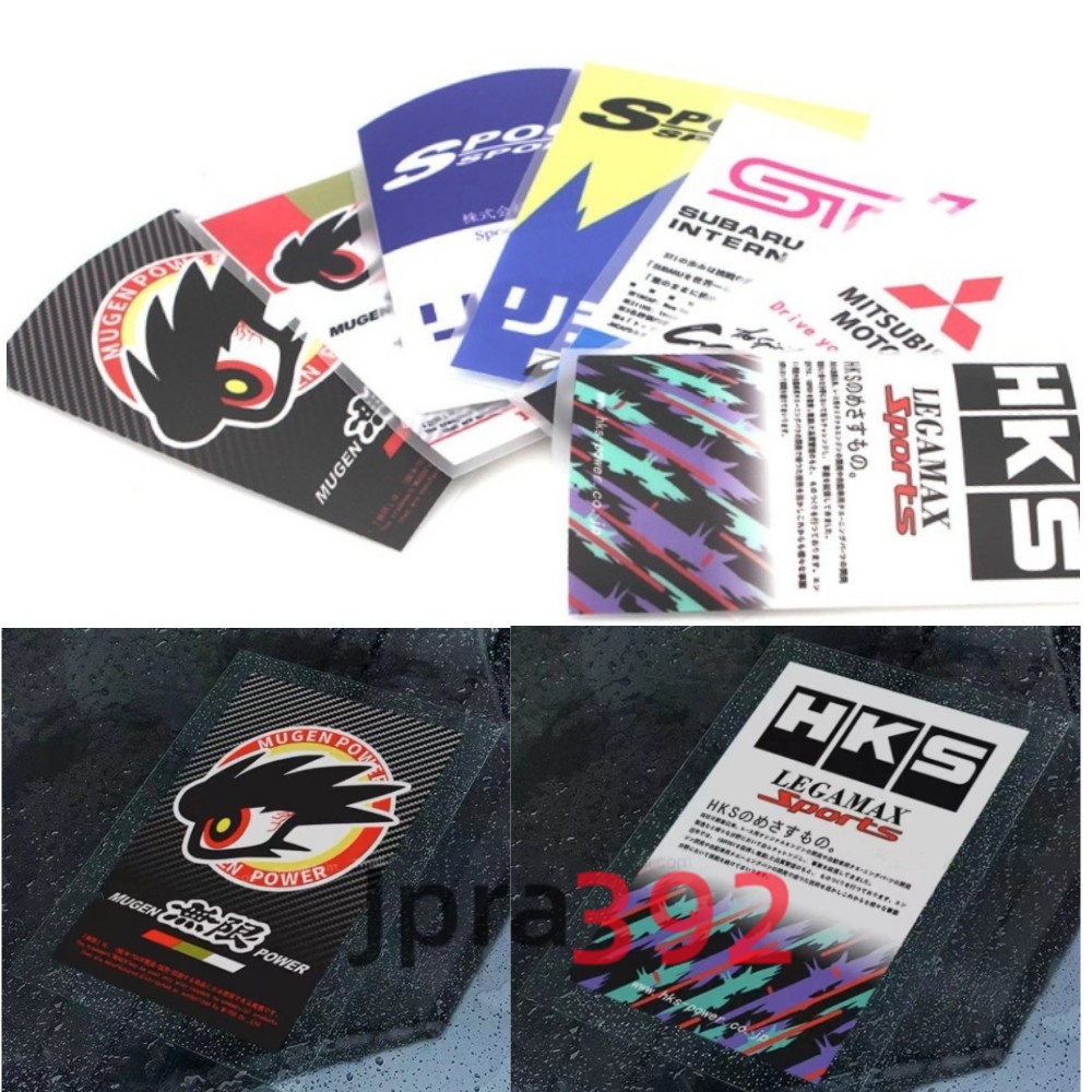 Jdm สติกเกอร์ไฟฟ้าสถิตย์ กันน้ํา สไตล์ญี่ปุ่น สําหรับติดตกแต่งกระจกรถยนต์