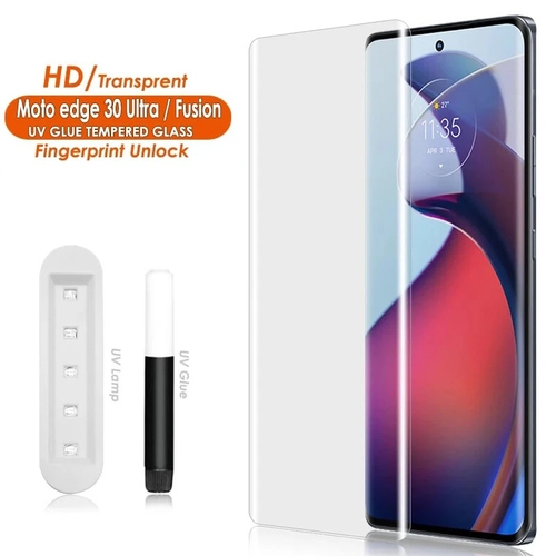 ฟิล์มกระจกนิรภัยกันรอยหน้าจอ UV สําหรับ Motorola Moto Edge 40 40 Pro X40 Moto 30 Ultra 30 Fusion Moto X30 Pro