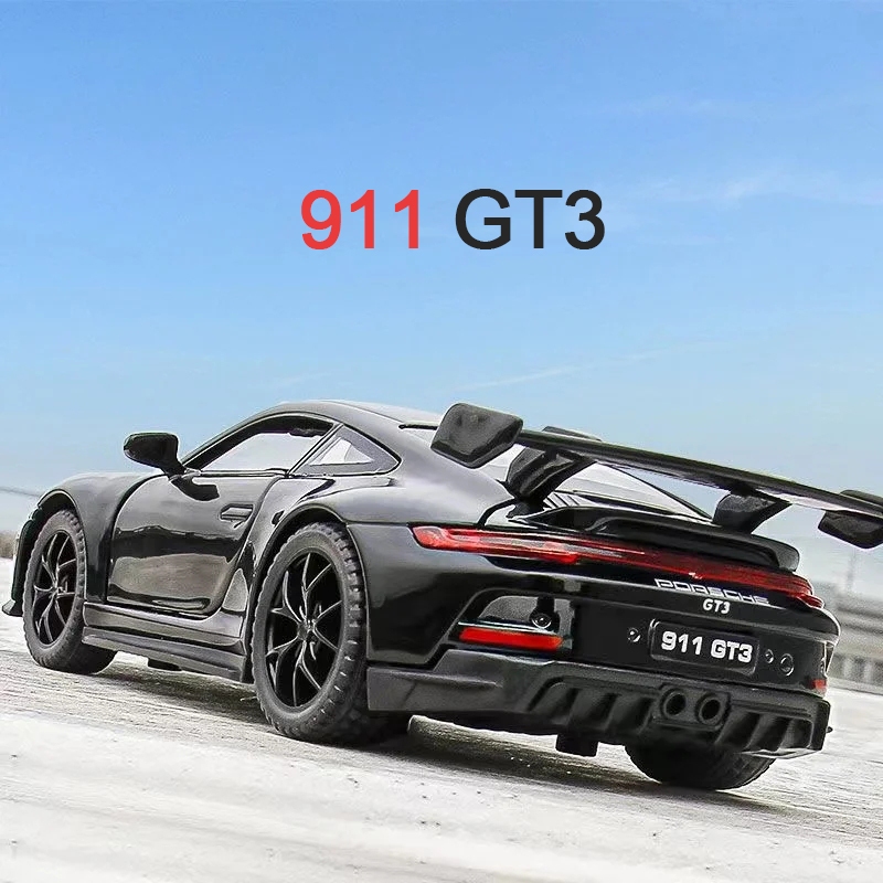 โมเดลรถยนต์ 1:32 Porsche 911 GT3 พร้อมเสียง และไฟ ของเล่นสําหรับเด็ก