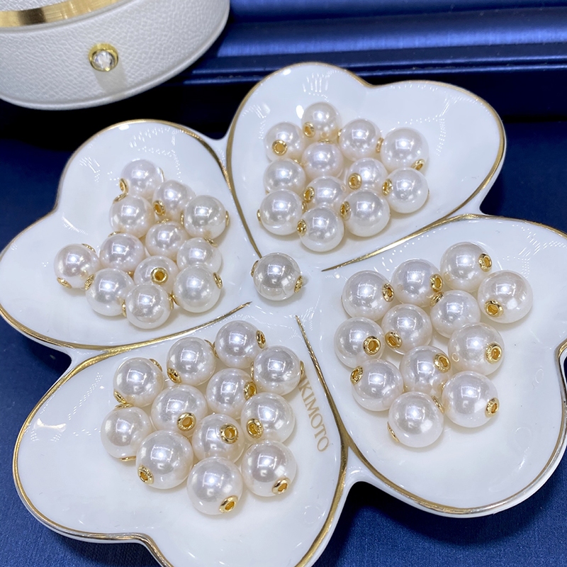 ขายส่ง สร้อยคอลูกปัดไข่มุกน้ําจืดธรรมชาติ 8-9 มม. DIY