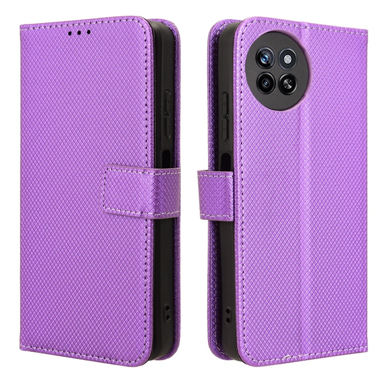 สําหรับ ITEL S23 S665L กรณีหรูหราเพชรรูปแบบผิว PU กระเป๋าสตางค์หนังสําหรับ Itel S665L ItelS23 กระเป๋