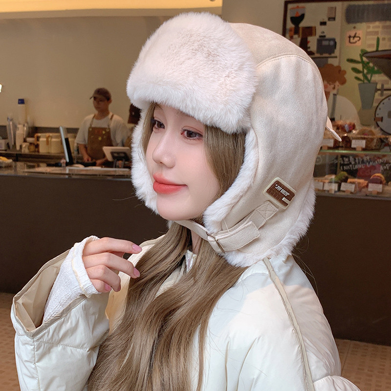หมวกหนังนิ่ม กันลม เข้ากับทุกการแต่งกาย แฟชั่นฤดูใบไม้ร่วง และฤดูหนาว สําหรับผู้หญิง
