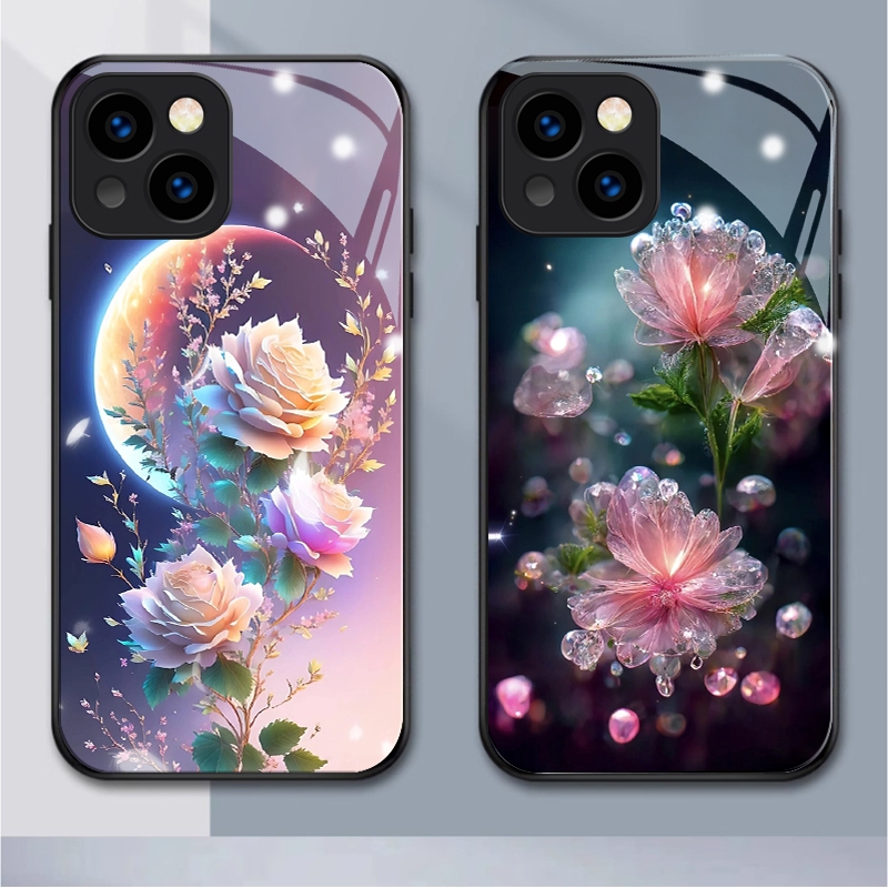 Zz เคสโทรศัพท์มือถือแบบแก้ว กันกระแทก กันฝุ่น Diy สําหรับ iPhone 11 pro 14 14Promax 15 15Promax 6s plus 13 12 mini XS max XR 7plus 8 SE X