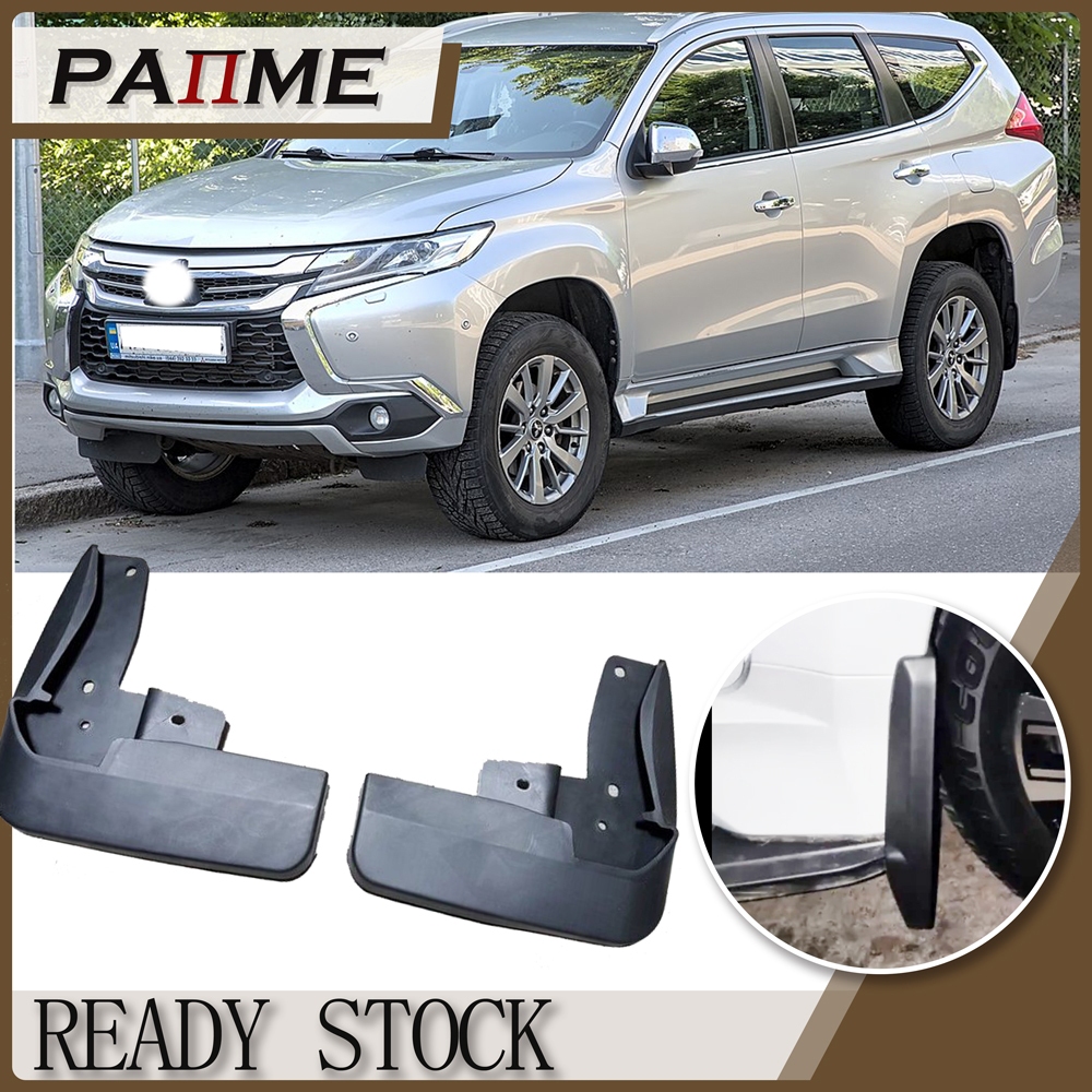 2 ชิ้น/เซ็ต Mudflaps สําหรับ Mitsubishi Montero Sport 2016 2017 2018 2019 ล้อหน้า Mudguard Pajero Sport GLS Fender Mud Flap Guard Splash Mudguards รถอุปกรณ์เสริม YC102162