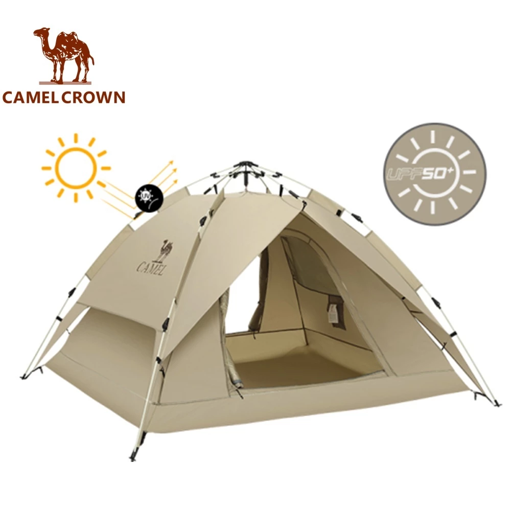 CAMEL CROWN เต็นท์อัตโนมัติ 3-4 คน พกพา กันฝน กันแดด