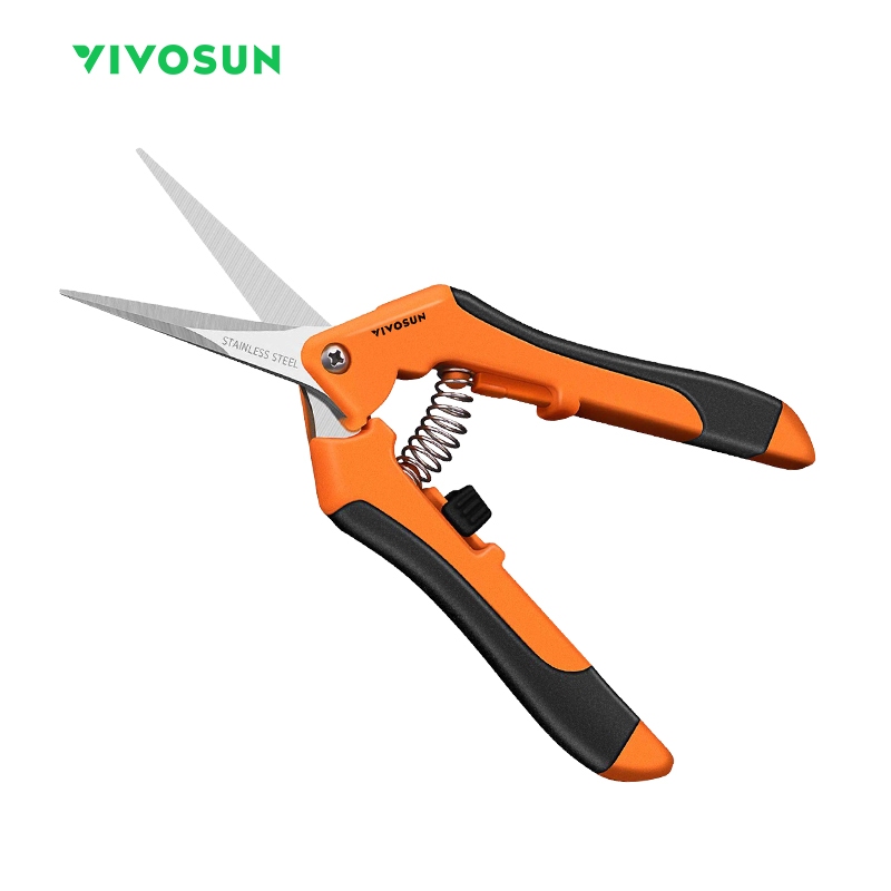 VIVOSUN กรรไกรตัดกิ่ง 6.5 นิ้ว, กรรไกรตัดกิ่งปากแหลม กรรไกรตัดกิ่งไม้ใหญ่ กันไกรตัดกิ่งไม้ มีดตอนกิ่งไม้