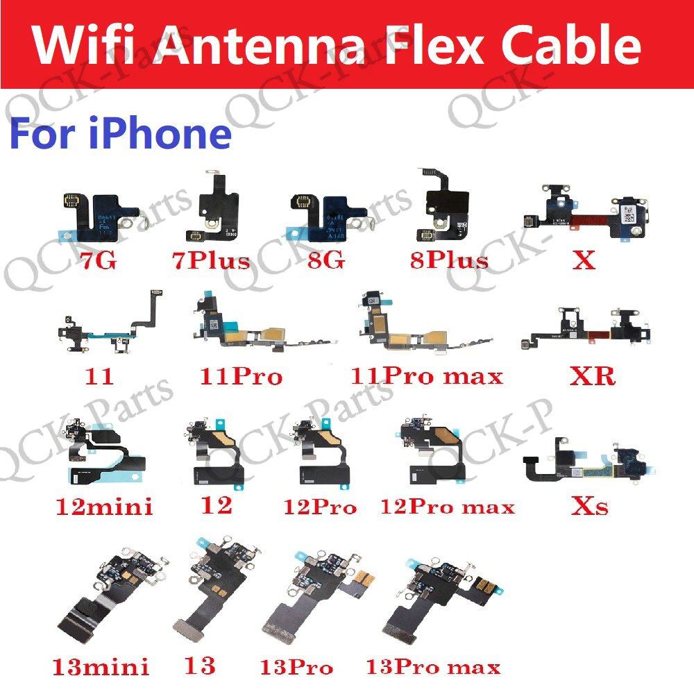 สายเคเบิ้ลเสาอากาศ WiFi อะไหล่เปลี่ยน สําหรับ iPhone 7 8 X XR XS 11 12 13 Plus Pro Min Max