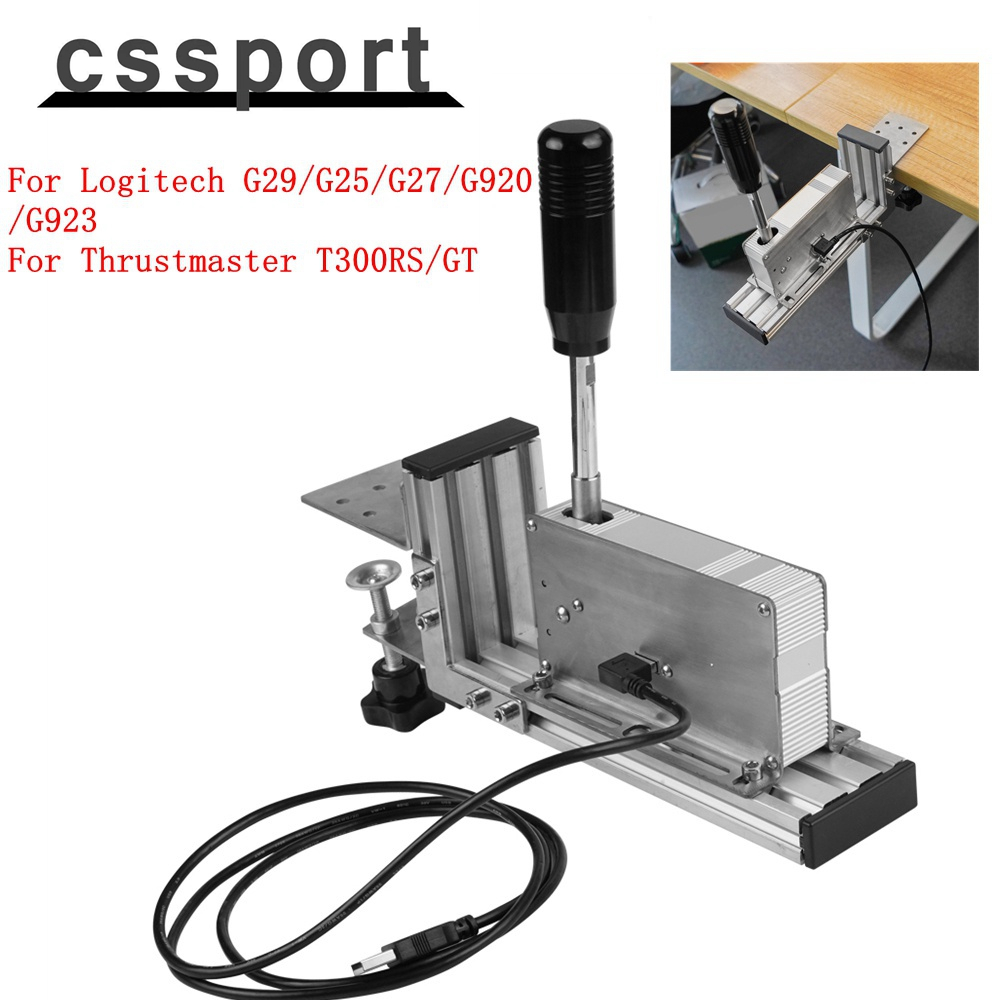 PC USB Racing เกมลําดับ Shifter H เกียร์ Shift & Fixture Clamp Bracket สําหรับ Logitech G29/G25/G27/G920/G923 สําหรับ Thrustmaster T300