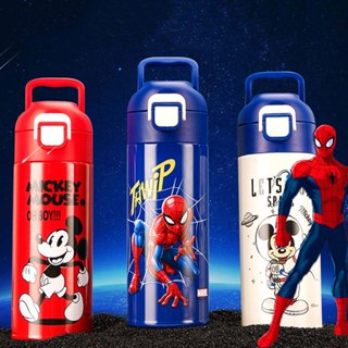 Disney กระติกน้ําร้อน สเตนเลส ลายการ์ตูนสไปเดอร์แมน กันรั่ว …