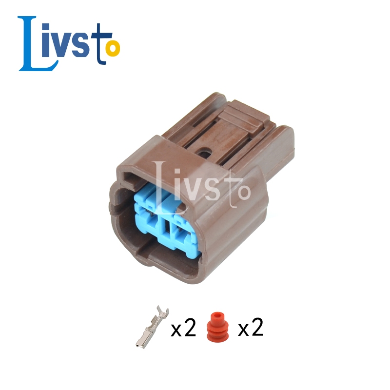 อุปกรณ์เชื่อมต่อ 2 pin ตัวเมีย สีน้ําตาล สําหรับ Sumitomo HX Series 090 6189-0593 DJ7027YA-2-21 1 ชุด