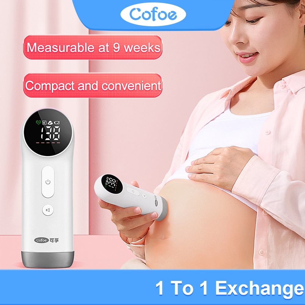 Cofoe Fetal Doppler Baby Prenatal Heart Rate Monitor Heartbeat Detector No Radiation Bluetooth Trans
