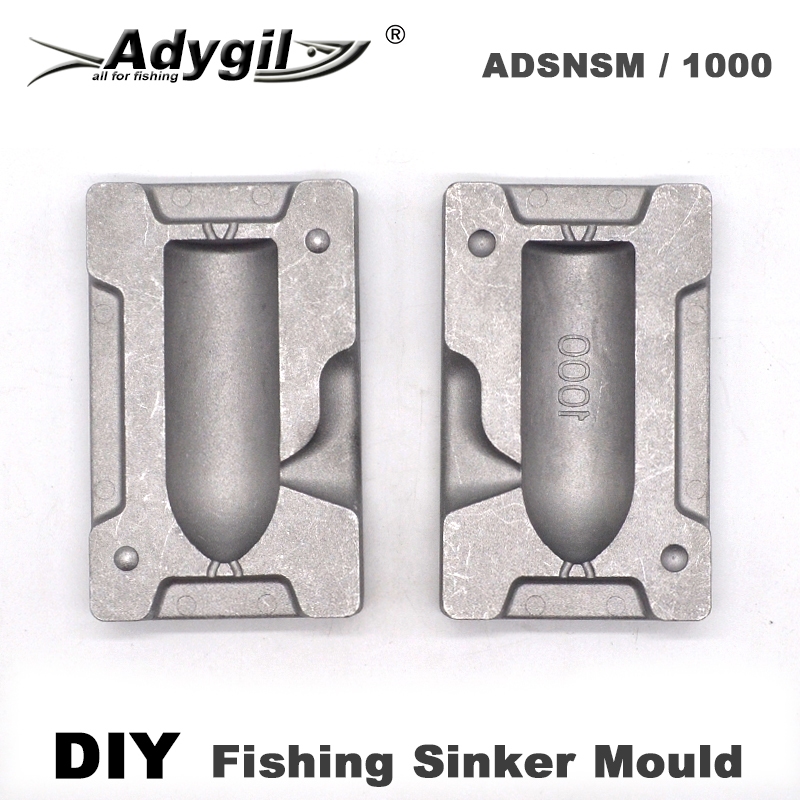 Adygil DIY Fishing Bean Sinker Mould ADBESM/#5 Bean Sinker 80g 3