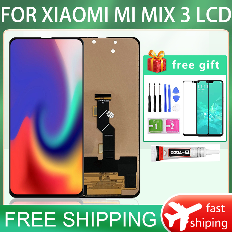 อะไหล่หน้าจอสัมผัสดิจิทัล LCD 100% แบบเปลี่ยน สําหรับ Xiaomi MI MIX 3 Mix3 TFT
