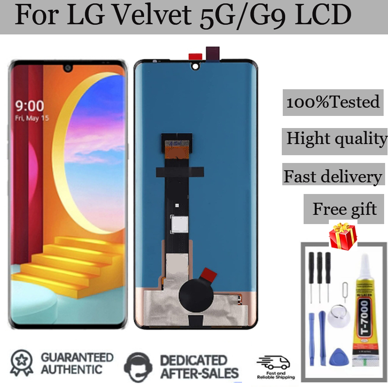 อะไหล่หน้าจอสัมผัสดิจิทัล LCD แบบเปลี่ยน สําหรับ LG Velvet 5G G900 LM-G900N LM-G900EM LM-G900 LM-G90