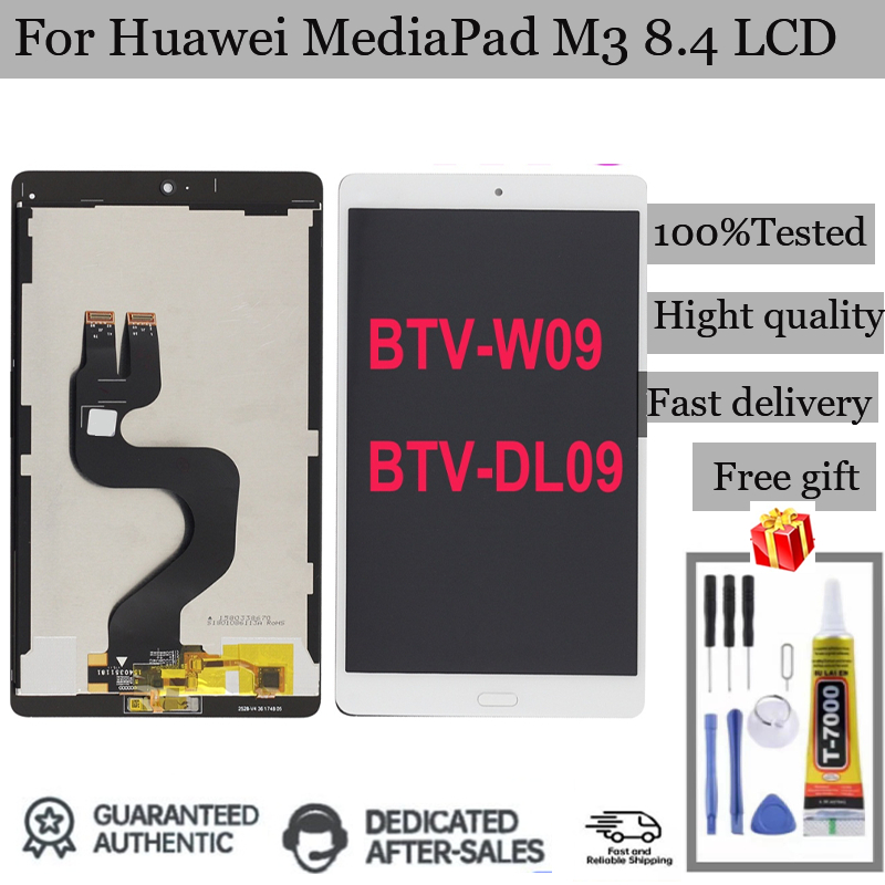 แผงหน้าจอสัมผัสดิจิทัล LCD สําหรับ Huawei MediaPad M3 8.4 BTV-W09 BTV-DL09