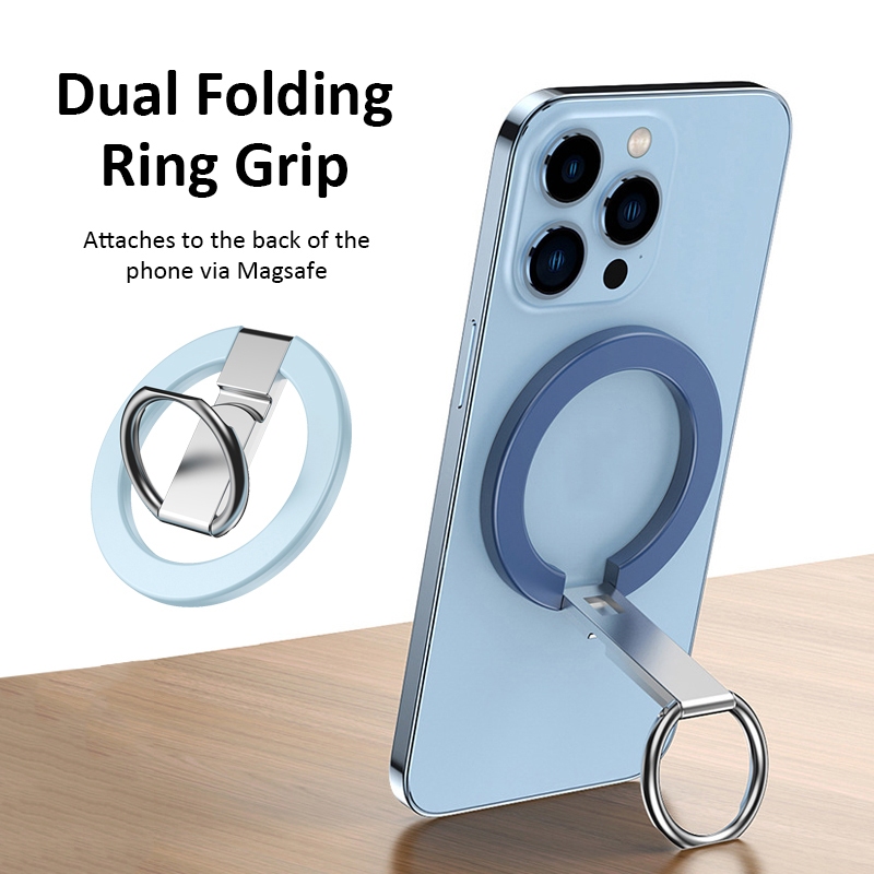 Phone Ring Grip แหวนแม่เหล็กติดโทรศัพท์มือถือ แบบพับได้ สําหรับ iPhone 15/14/13/12 Pro Max
