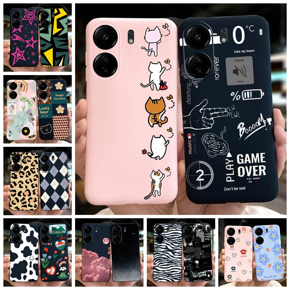เคสโทรศัพท์ซิลิโคน TPU แบบนิ่ม พิมพ์ลายน่ารัก สําหรับ Xiaomi Redmi 13C 2023 Redmi 13C 4G