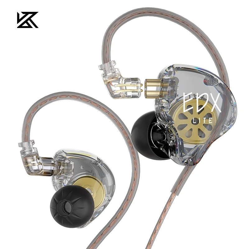 Kz EDX Lite ชุดหูฟังสเตอริโอไดนามิก HiFi เบสหนัก สําหรับเล่นกีฬา