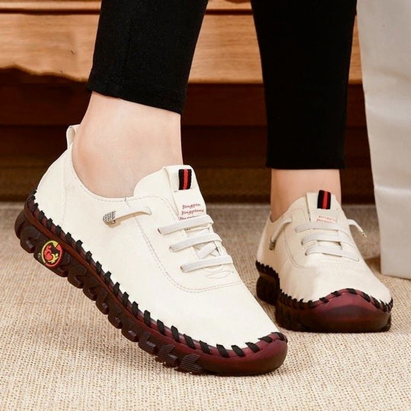 พร้อมส่ง รองเท้าลําลอง พื้นนิ่ม พื้นแบน ขนาดใหญ่ สําหรับแม่ และเด็ก