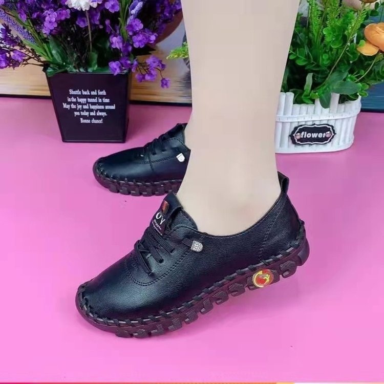 พร้อมส่ง รองเท้าลําลอง พื้นนิ่ม พื้นแบน ขนาดใหญ่ สําหรับแม่ และเด็ก