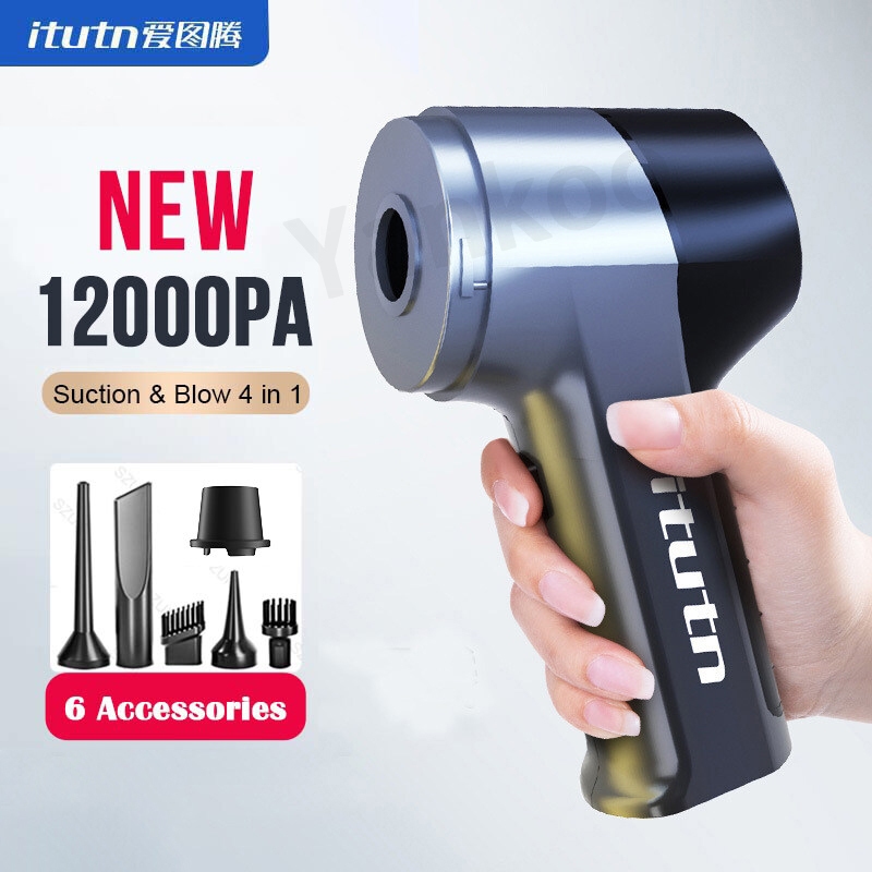 【หุ้นท้องถิ่นของไทย】Itutn เครื่องดูดฝุ่นไร้สาย HL-115B 12000Pa ดูดแรง 4 ใน 1 ดับเบิลหยุดตัวเลือก 400