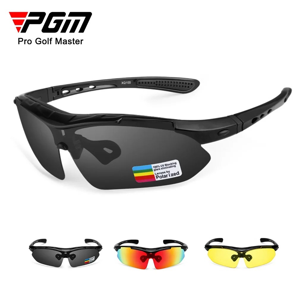 PGM YJ003 Golf แว่นตากันแดดแว่นตาโพลาไรซ์กลางแจ้ง UV ทน 5 คู่เลนส์สายตาสั้นกรอบอุปกรณ์ฝึกซ้อมกอล์ฟ