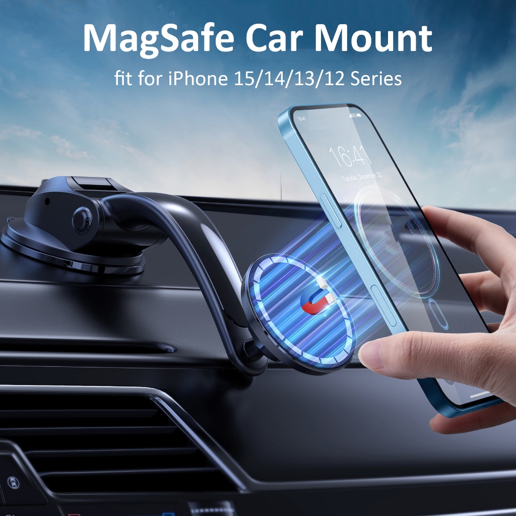 Choetech MagSafe ที่วางโทรศัพท์ แดชบอร์ด ติดรถยนต์ 360° ขาตั้งโทรศัพท์มือถือ ปรับได้ หลายมุม