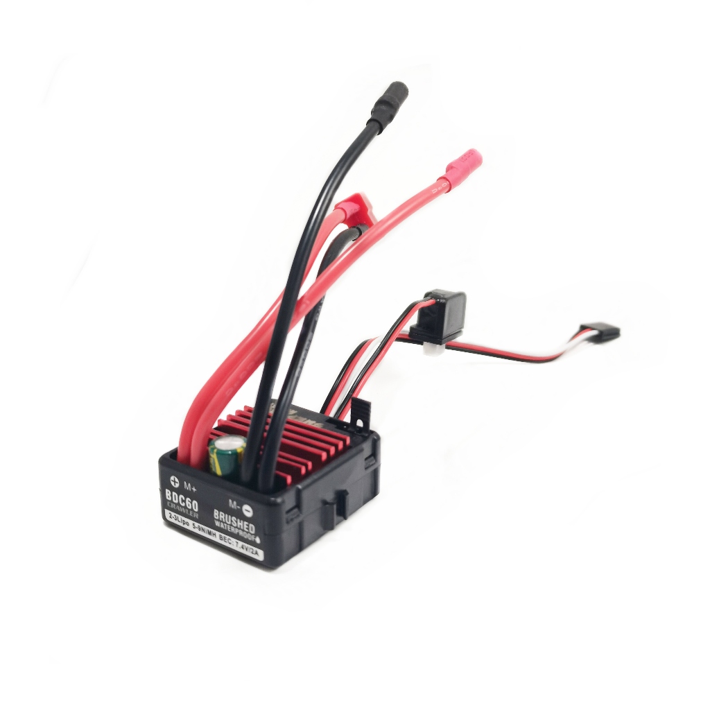 Surpass hobby 60A esc แปรงควบคุมความเร็วอิเล็กทรอนิกส์ สําหรับตีนตะขาบ 60A VS hobbywing 1060 esc