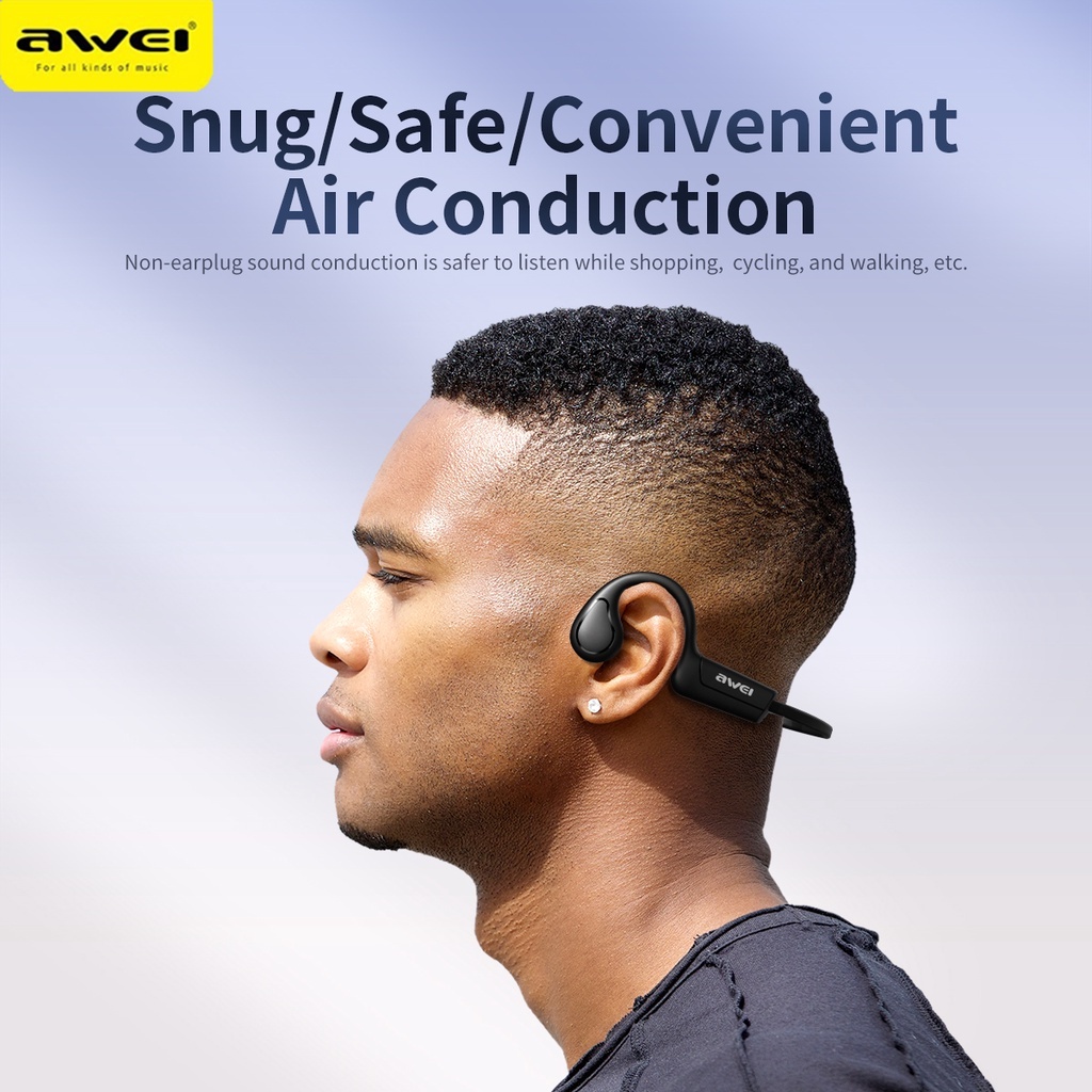 Awei A886BL หูฟังบลูทูธไร้สาย Air Conduction Bluetooth Earphone แยกเสียงซ้ายขวา มีไมค์