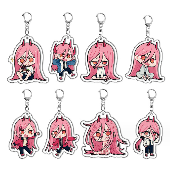 เลื่อยไฟฟ้า Man Pochita อะคริลิคพวงกุญแจจี้อะนิเมะ