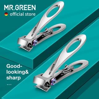 Mr.green กรรไกรตัดเล็บ ขากรรไกรกว้าง เปิด สเตนเลส กรรไกรตัดเล็บมือ หนา แข็ง เครื่องมือตัดเล็บ