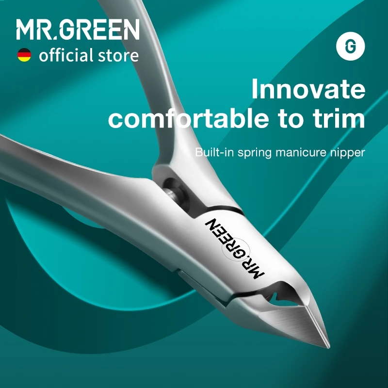 Mr.green กรรไกรตัดหนังกําพร้า นวัตกรรมใหม่ กรรไกรตัดหนังกําพร้า ในตัว สปริง ปัตตาเลี่ยน ตัดหนังกําพร้าที่ตายแล้ว เครื่องมือความงามทําเล็บ