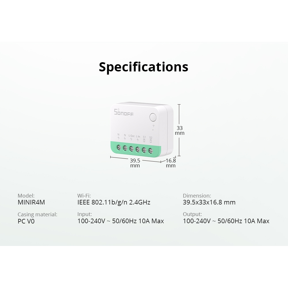 Sonoff MINIR4M MINI Extreme Wi-Fi สวิตช์อัจฉริยะ ESP32 ชิปรีเลย์รีเลย์ ที่ถอดออกได้ เข้ากันได้กับ eWeLink ควบคุมด้วยเสียงผ่าน Alexa Google ราคา ถูกที่สุด ดีลบีเคเค แกลเลอรีภาพที่ 9