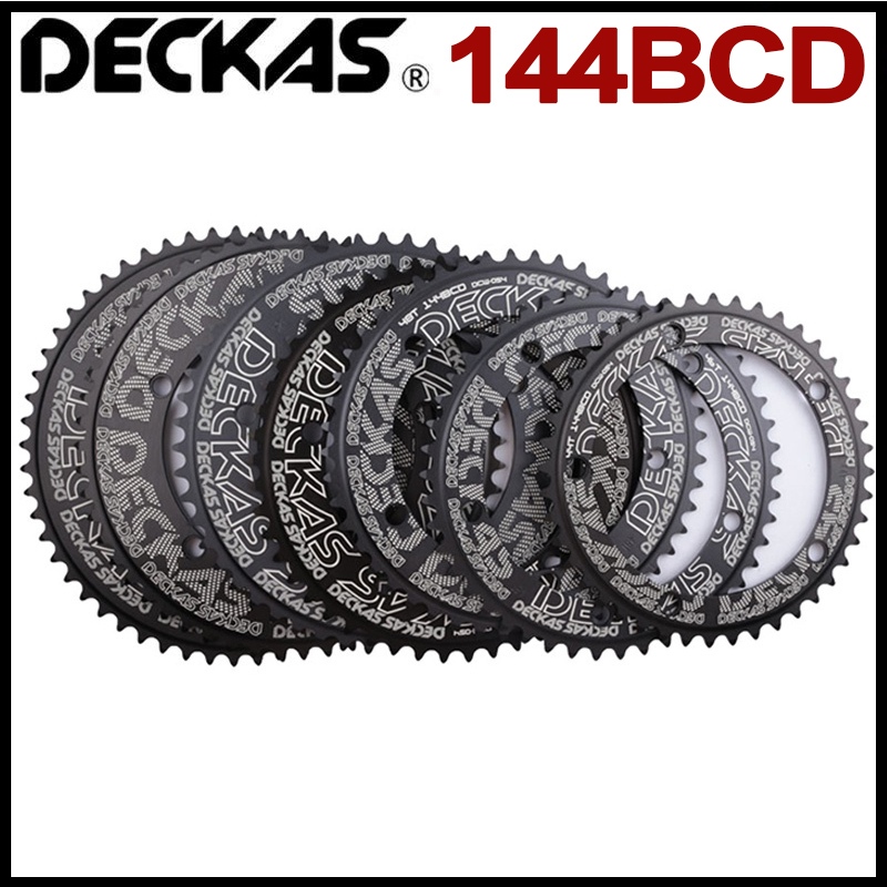 Deckas 144BCD ใบจานหน้า 44T 46T 48T 50T 52T 54T 56T สําหรับอัพเกรดรถจักรยาน TMB