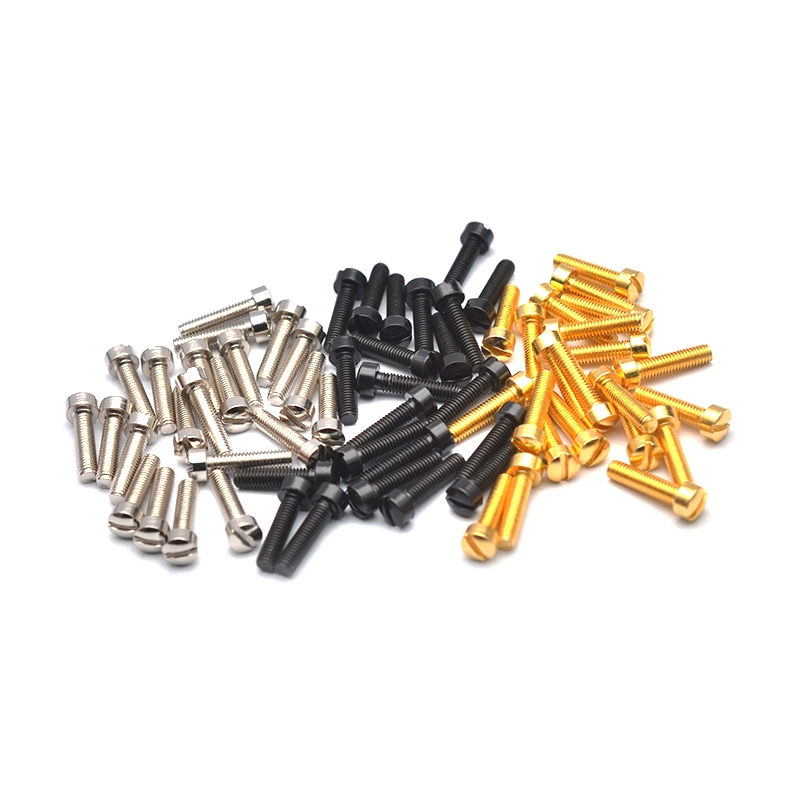 50 ชิ้น 3x12/18/23 มิลลิเมตรสกรูเสาชิ้นกีตาร์ไฟฟ้า Humbucker Pickup Polepiece สกรูเสากีตาร์ Pickup แม่เหล็กสกรู Rods