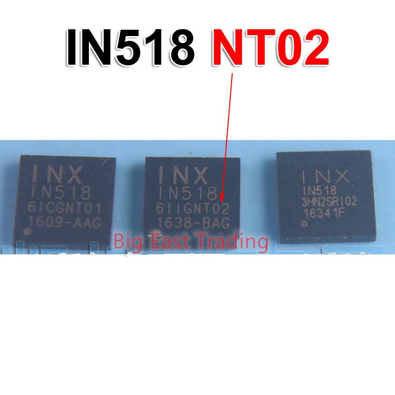 1ชิ้นIN518 QFN40 NT01 NT02 NT03 RI02 T01 T02 T03 I03 IN518-NT01 IN518-NT02 IN518-NT03 IN518-RI02 1N5
