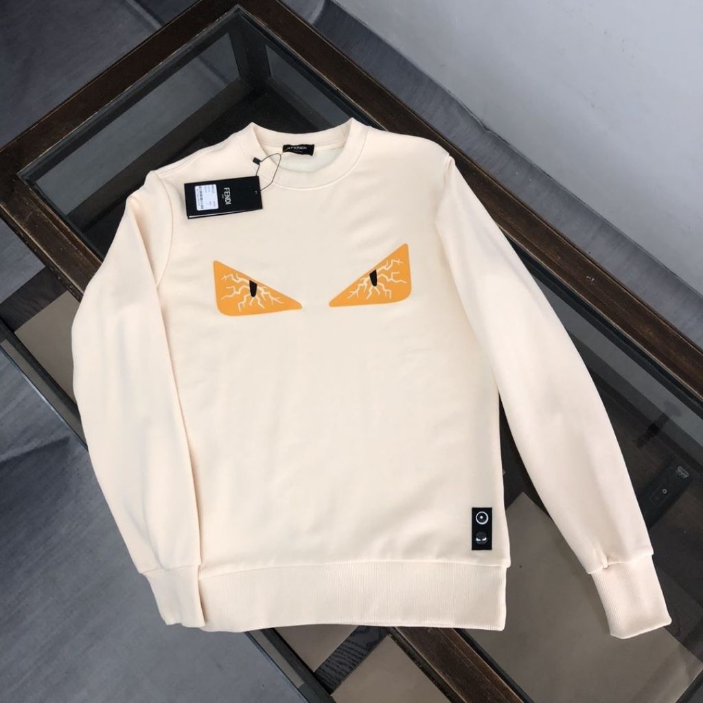เสื้อกันหนาวแขนยาว คอกลม ทรงหลวม พิมพ์ลายมอนสเตอร์ตัวน้อย หรูหรา แฟชั่นฤดูใบไม้ร่วง และฤดูหนาว สไตล์คลาสสิก สําหรับผู้ชาย