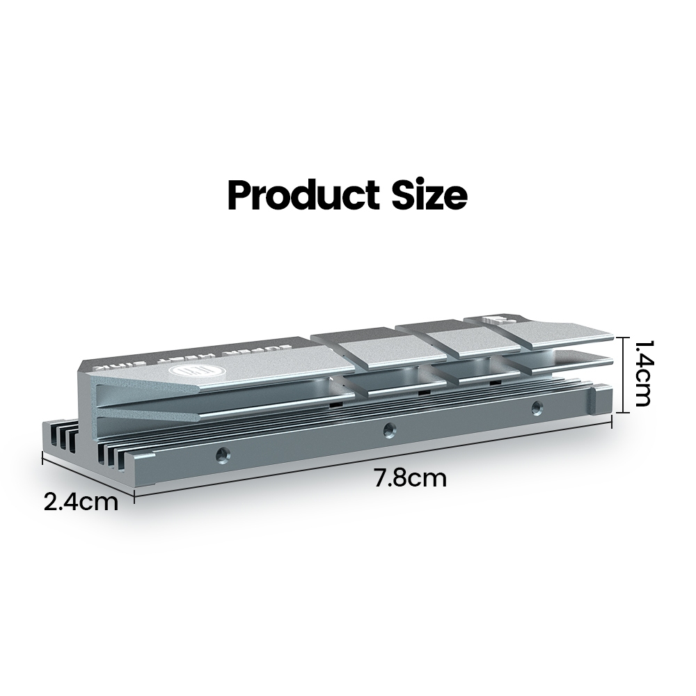 Jeyi ฮีทซิงค์ระบายความร้อน SSD M.2 NVME NGFF M.2 2280 อลูมิเนียม