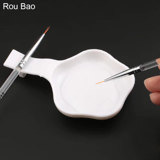 Rou Bao ถ้วยอะคริลิค ทรงสี่เหลี่ยมผืนผ้า สําหรับใส่ผงทําเล็บ 1 ชิ้น
