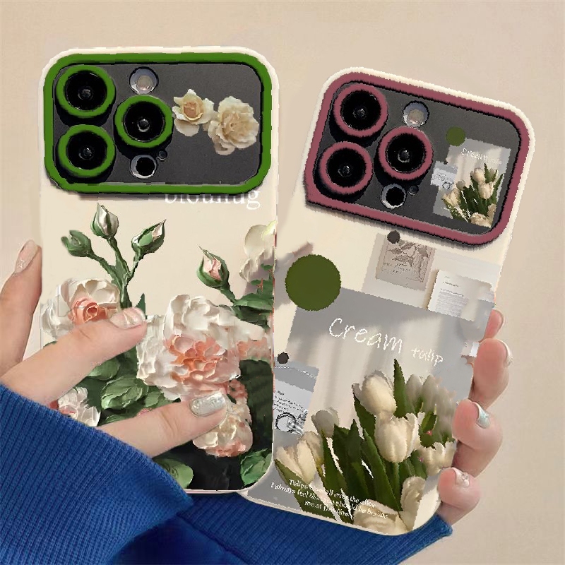 เคส เคสโทรศัพท์ Samsung A12 A54 A14 A03 A11 A52 A50 A10s A34 A10 A04 A20s A51 A53 A24 A23 A52S A31 A21s A30 A33 A32 A04E A03S A20 A22 A13 A50S A04S A02S A30S M12 M32 A25 Popular Floral เคสโทรศัพท์มือถือ