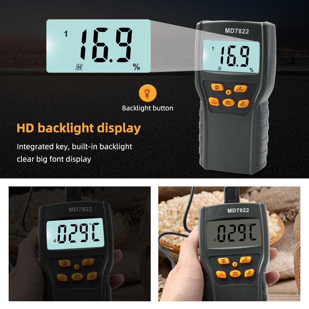 YIERYI MD7822 Digital Grain Moisture Analyzer สําหรับ รูปที่ 4