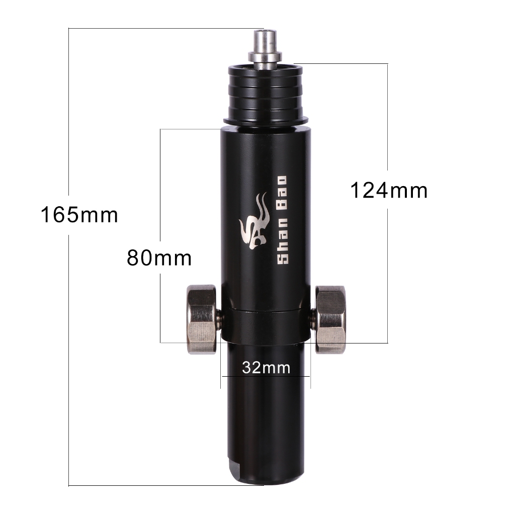 Shan bao วาล์วควบคุมแรงดัน 30mpa 350bar 4500psi รูเดียว 8 มม. สําหรับดําน้ํา