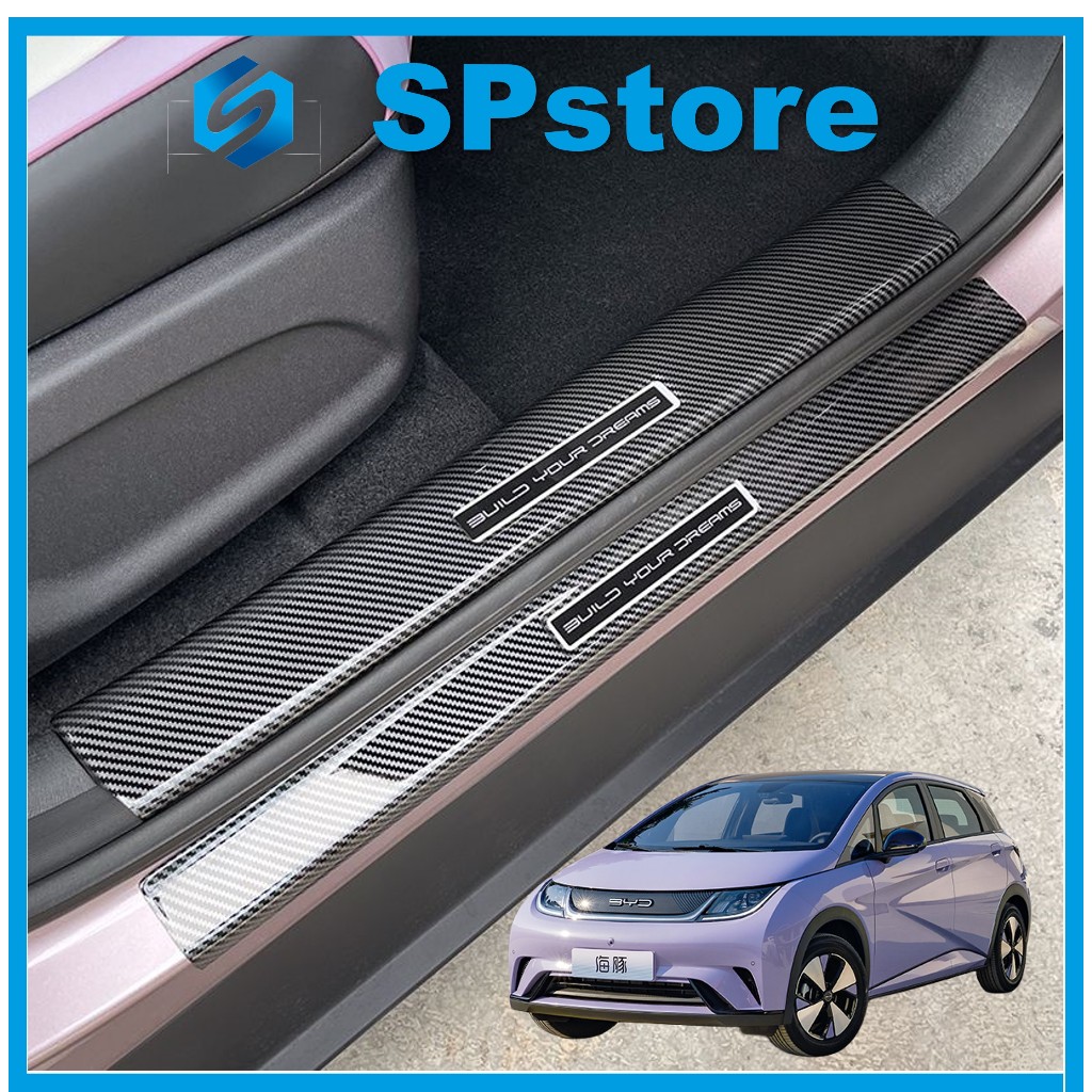 BYD Dolphin แถบคาร์บอนไฟเบอร์ ABS สําหรับติดตกแต่งภายในรถยนต์ อุปกรณ์เสริมรถยนต์
