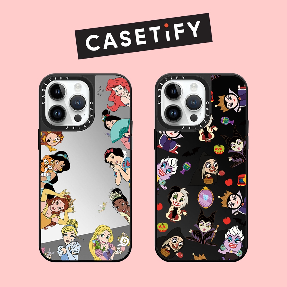 Drop proof CASETIFY เคสโทรศัพท์สําหรับ iPhone 16promax 16pro 16 plus 15Pro 15promax 14promax เคสแข็ง 13 13promax พิมพ์ด้านข้างเจ้าหญิงและแม่มด 12promax เคส iPhone 11 คุณภาพสูง