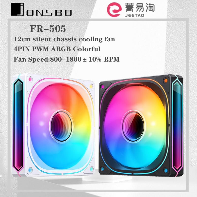 Jonsbo FR505 พัดลมระบายความร้อน CPU เสียงเงียบ 4Pin PWM 12 ซม. แบบเปลี่ยน
