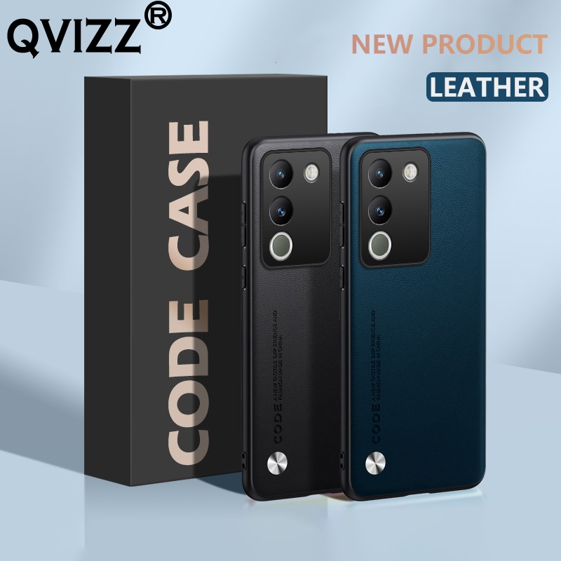 ปลอกหนังสําหรับ vivo V29e V29 e เคสโทรศัพท์คาร์บอนไฟเบอร์หรูหราบางเฉียบขอบซิลิโคนอ่อนนุ่มฮาร์ดกลับเก