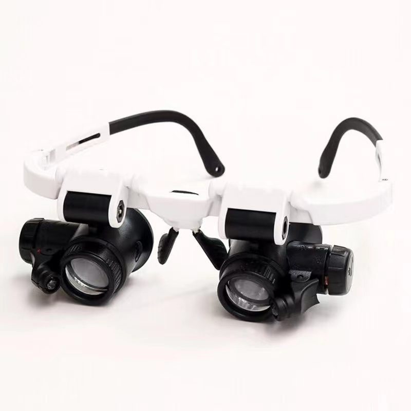 9892h-1 แว่นขยาย 8x23x กําลังสูง พร้อมไฟ LED สําหรับซ่อมแซมนาฬิกาข้อมือ